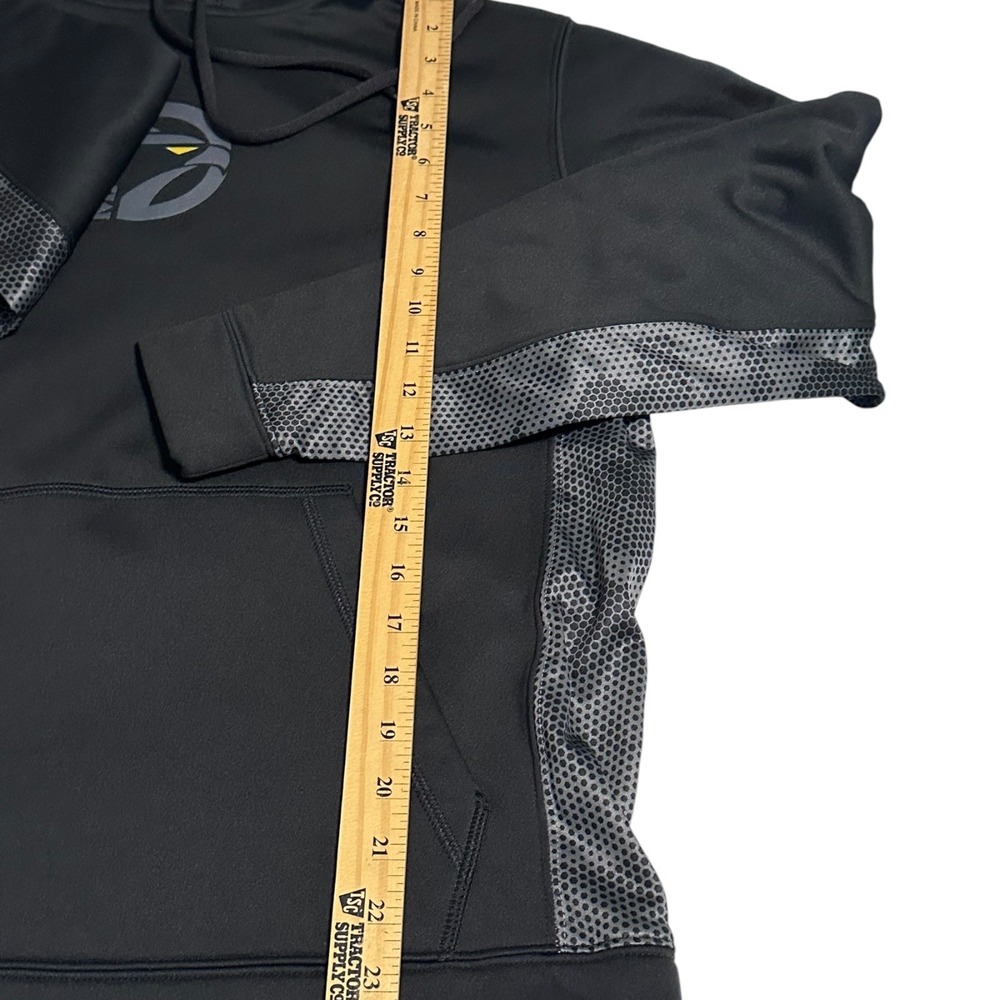 Sport-Tek Hoodie Mens L Black Maple Eagle Graphic Polyester Honeycomb Panel - Picture 8 of 16